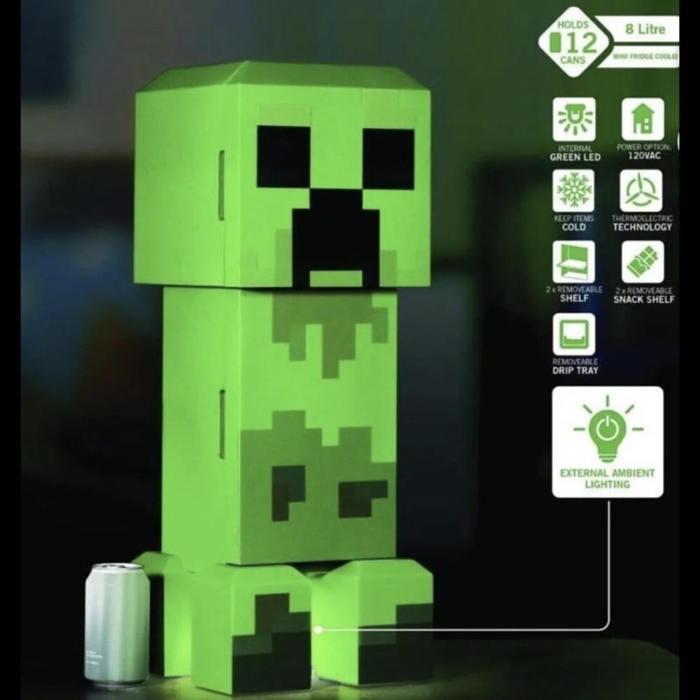 Minecraft Creeper Mini Fridge